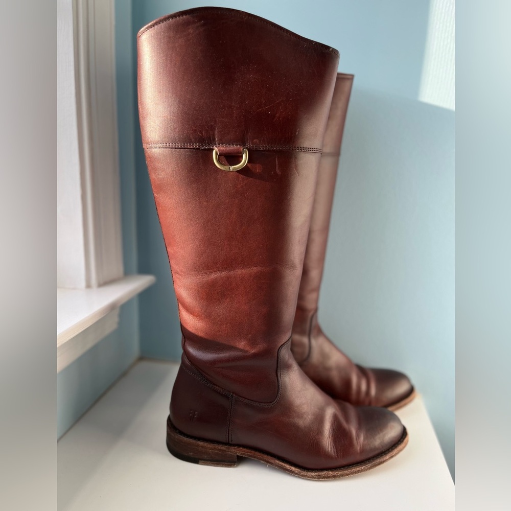 Frye Jayden D-Ring tall riding boots - brown